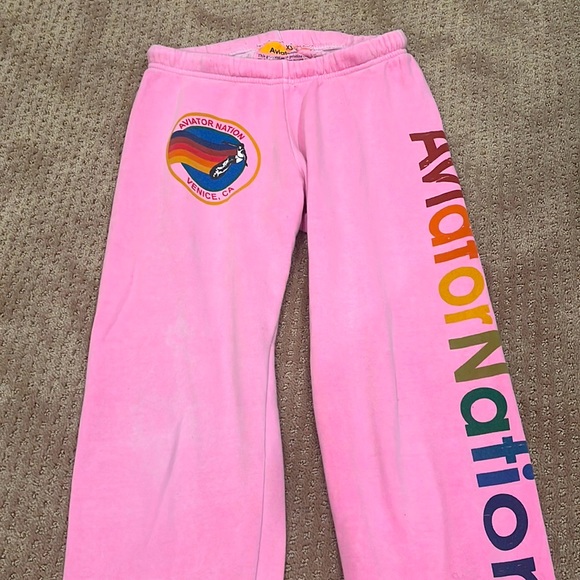 Aviator Nation Pants - COPY - I’m selling these adorable pink Aviator Nation Sweatpants!!! They are a …
